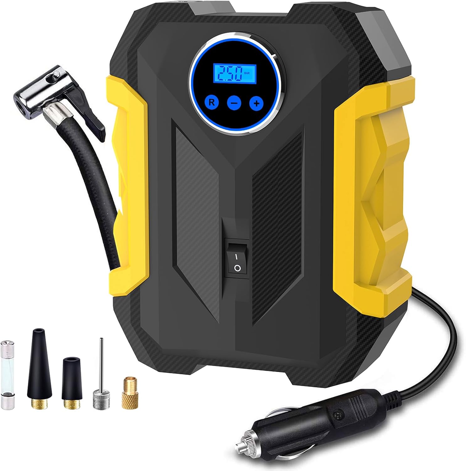 Carsun C1399 Digital Air Compressor for Car Auto Pump Portable Tire Inflator with LED Light DC 12V